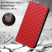 Ulefone Note 16 Pro Red Flip Leather Phone Case with Cubic Grid Texture - 6