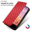 Ulefone Note 6/6P/6T Red Flip Leather Case - Cubic Grid Texture - 5