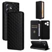 Ulefone Note 18 Pro/Ultra Flip Leather Case Black - Cubic Grid Texture - 1