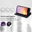 Ulefone Note 20 Pro Purple Flip Leather Phone Case with Grid Texture - 4