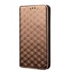 Ulefone Note 20 Pro Brown Flip Leather Phone Case with Cubic Grid Texture - 2