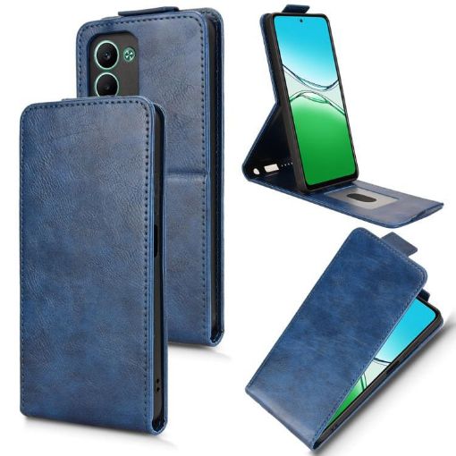 OPPO A5 5G/4G Magnetic Flip Leather Phone Case with Buckle - Blue - 1