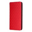 OnePlus Ace 5 Racing Flip Leather Phone Case - Red Cubic Grid Texture - 2