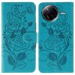 Xiaomi Poco F7 Ultra/Redmi K80 Pro Blue Rose Butterfly Leather Case - 1