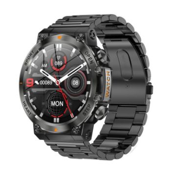AK61 BT Call Smart Watch - Blood Pressure/Heart Rate/Sports Tracker (Black) - 1