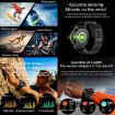 AK61 BT Call Smart Watch - Blood Pressure/Heart Rate/Sports Tracker (Black) - 9