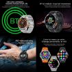 AK77 BT Call Smart Watch - Blood Oxygen/Pressure/Heart Rate Monitor, Black - 9