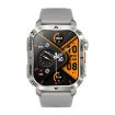 AK80 BT Call Smart Watch - Blood Oxygen/Pressure/Heart Rate Tracker (Grey) - 3