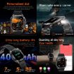 AK80 BT Call Smart Watch - Blood Oxygen/Pressure/Heart Rate Tracker (Grey) - 7
