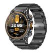 AK81 BT Call Smart Watch, Blood Pressure/Heart Rate Monitor, Black Steel - 1