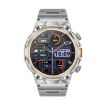 AK81 Silver Steel Smart Watch, BT Call, Blood Pressure/Heart Rate Monitor - 3