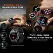 AK82 BT Call Smart Watch, Blood Oxygen/Pressure/Heart Rate Monitor, Silver - 7