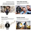 AK83 Smart Watch, BT Call, Blood Pressure/Heart Rate Monitor, Black Silicone - 9