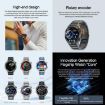 AK83 Smart Watch, BT Call, Blood Pressure/Heart Rate Monitor, Black Silicone - 6