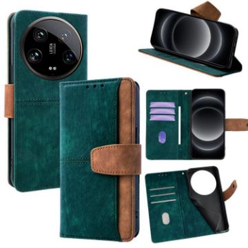 Xiaomi 14 Ultra Green Leather RFID Blocking Phone Case - 1