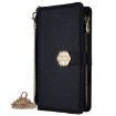Vivo X200s 5G Black Crossbody Leather Phone Case - Cross Texture - 2