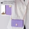 Vivo X200s 5G Crossbody Leather Phone Case - Purple, Cross Texture - 5