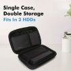 Portable Black EVA Storage Box for Mobile Hard Drive Data Cable - 4
