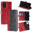 Red + Black Leather Phone Case for Redmi A5 4G 171.7mm Contrast Buckle - 1