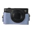 Canon PowerShot SX740 HS Blue Leather Camera Case Bag with Strap - 5