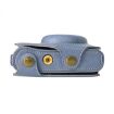 Canon PowerShot SX740 HS Blue Leather Camera Case Bag with Strap - 7