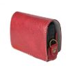Canon PowerShot SX740 HS Red Leather Camera Case Bag with Strap - 4