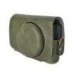 Canon PowerShot SX740 HS Green Leather Camera Case Bag with Strap - 3