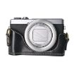 Canon G7 X Mark III Retro Leather Camera Case Bag with Strap (Black) - 4
