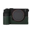 Sony Alpha 7C II Green Litchi Texture PU Leather Camera Half Case - 1