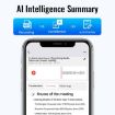 JNN M29A Portable AI Magnetic Recorder, 128GB, APP Control, Black - 4