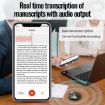 JNN A6 Portable Smart AI Magnetic Recorder, 16GB Memory, APP Control, Black - 7
