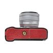 FUJIFILM X-M5 Litchi Texture PU Leather Camera Half Case - Wine Red - 4