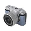 FUJIFILM X-M5 Blue Litchi Texture PU Leather Camera Half Case Base - 2