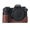 Nikon Z6III Litchi Texture PU Leather Camera Half Case Base - Coffee - 1