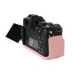 Nikon Z50II Pink Litchi Texture PU Leather Camera Half Case Base - 3
