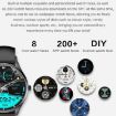H77 1.43" AMOLED Smart Watch IP67 Waterproof with BT Call (Black) - 8
