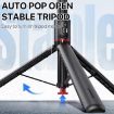 TT01 1.77m Auto Pop Open Tripod & Magnetic Remote Selfie Stick (Black) - 3