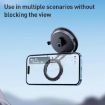 Black Car MagSafe Magnetic Vacuum Suction Cup Phone Holder - 5