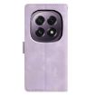 OPPO A5 5G Purple Triangles Embossed Leather Phone Case Global - 3