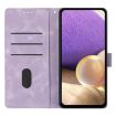 OPPO A5 5G Purple Triangles Embossed Leather Phone Case Global - 4
