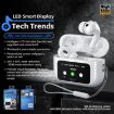 WK WS-26 Liton Series ANC+ENC Wireless Earbuds with Smart Screen - White - 4