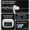 WK WS-26 Liton Series ANC+ENC Wireless Earbuds with Smart Screen - White - 5