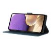 Xiaomi Poco F7 Pro/Ultra Blue Triangles Embossed Leather Phone Case - 5