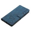 Xiaomi Poco F7 Pro/Ultra Blue Triangles Embossed Leather Phone Case - 6