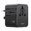 USAMS CC308 17W Dual Type-C & USB-A Travel Charger - Black - 1
