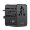 USAMS CC309 25W Dual Type-C & USB-A Travel Charger - Black - 1