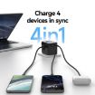 USAMS CC309 25W Dual Type-C & USB-A Travel Charger - Black - 3