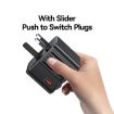 USAMS CC309 25W Dual Type-C & USB-A Travel Charger - Black - 4