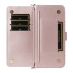 Huawei nova 14 Ultra 5G Leather Phone Case with 6 Card Slots & Strap Pink - 5