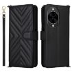 Huawei nova 14 Ultra 5G Leather Phone Case with 6 Card Slots & Strap (Black) - 1
